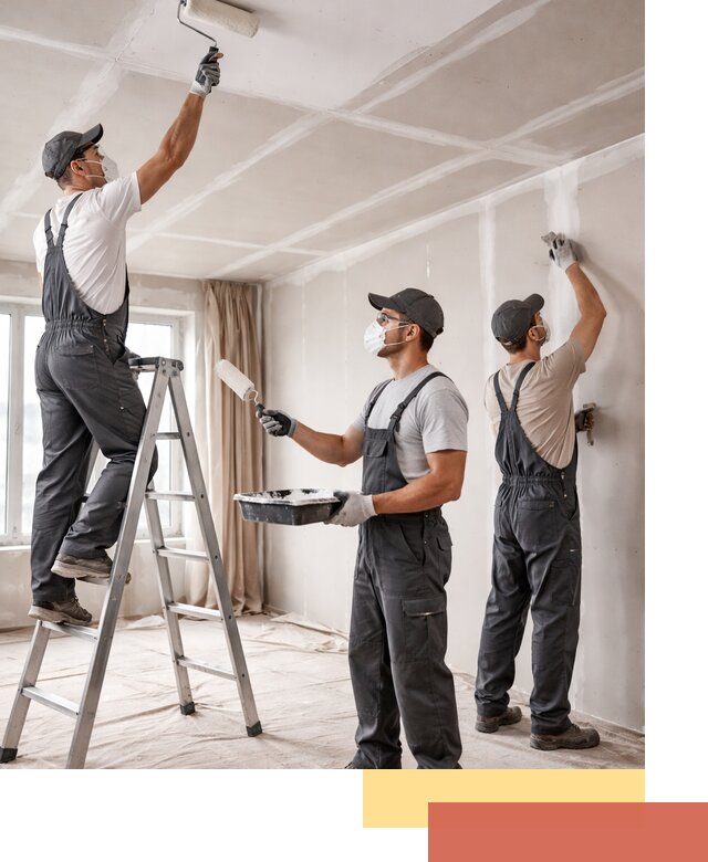 Покраска потолка из гипсокартона в Инте качественно и недорого