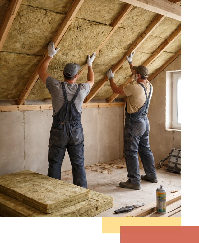 Утепление потолка минеральной ватой в Инте