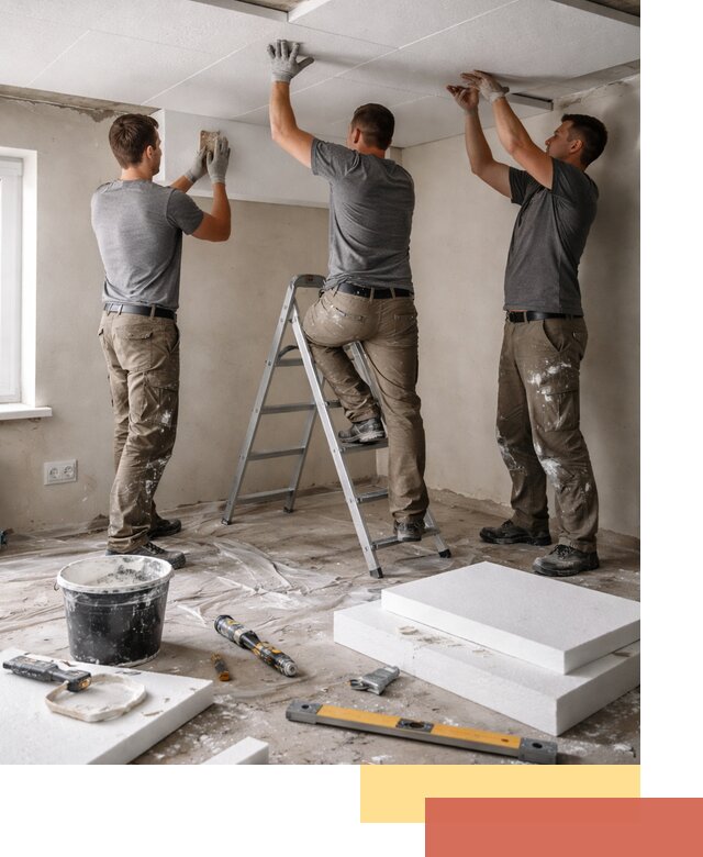 Утепление потолка пенопластом в Инте быстро и качественно