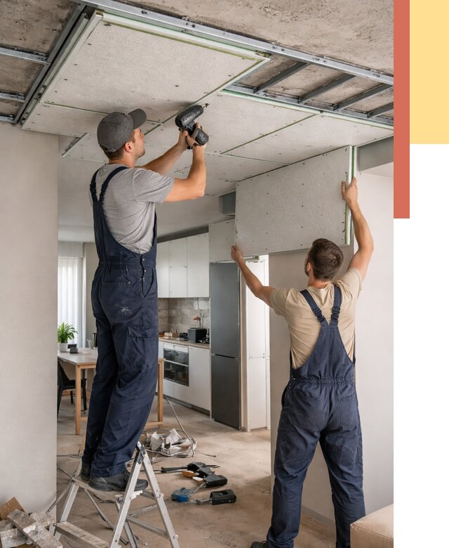 Шумоизоляция потолка панелями зипс в Инте от 1876 руб. под ключ | ОТДЕЛОЧНИК-Инт